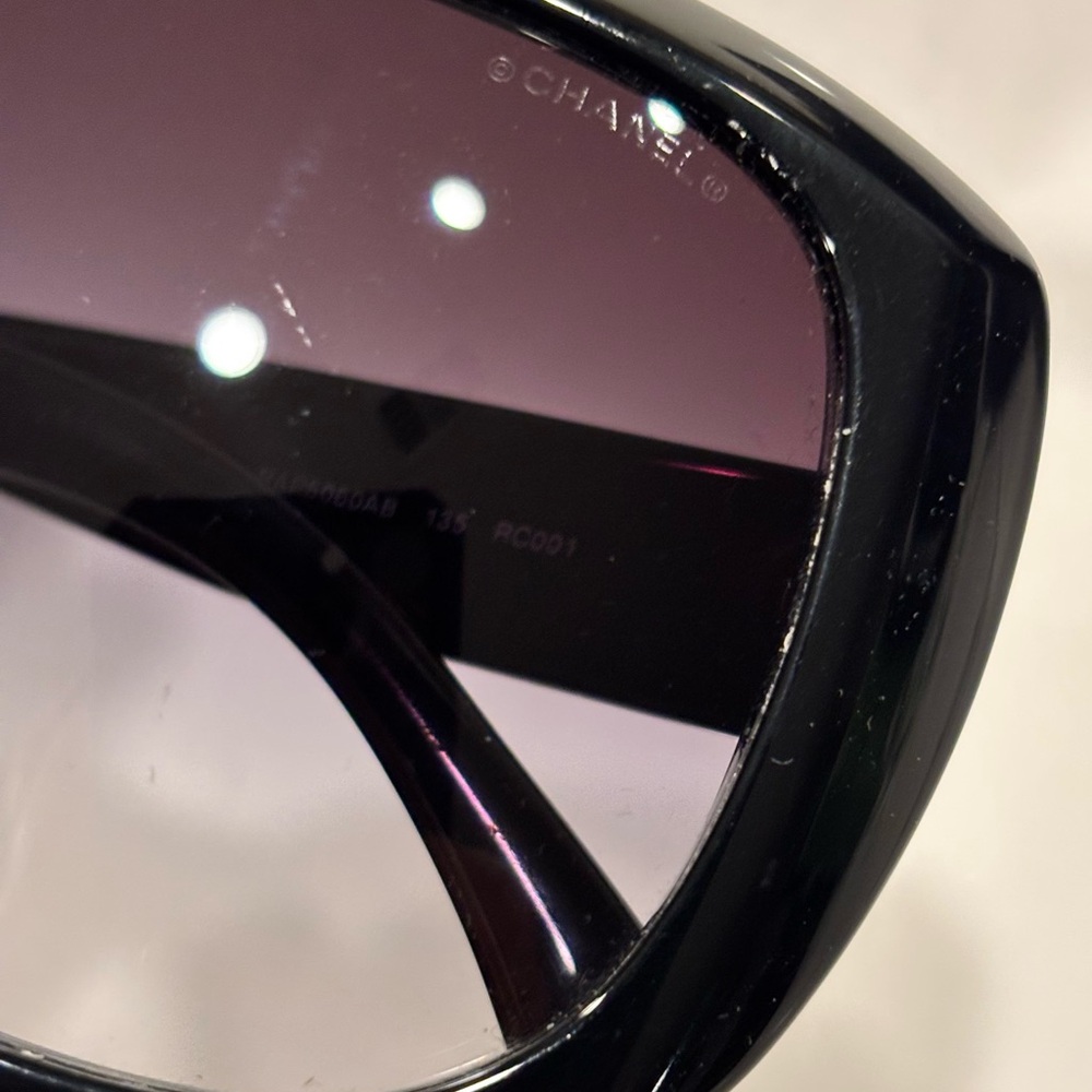 Authentic CHANEL CC Sunglasses 5060AB Black - Picture 8 of 17
